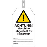 thumb-Anhänger - Achtung! Maschine abgestellt für Reparatur-1