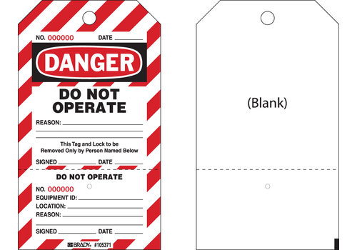 Anhänger - zweiteilig Do Not Operate 