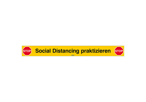 Hinweisschild COVID-19 Social Distancing 