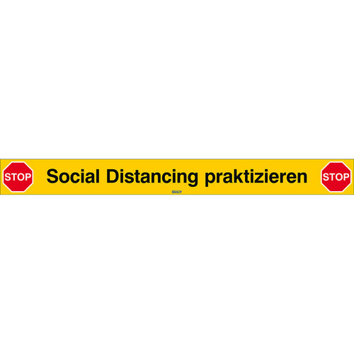 Hinweisschild COVID-19 Social Distancing 