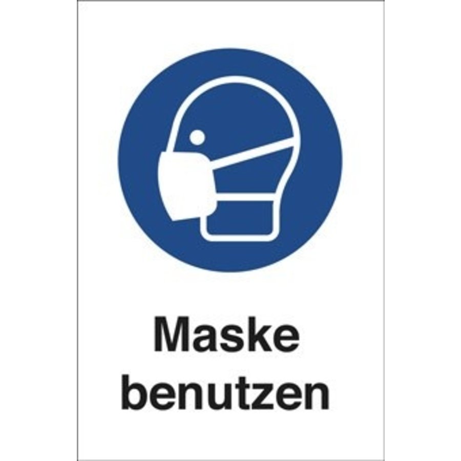 Gebotsschild - Maske benutzen-1