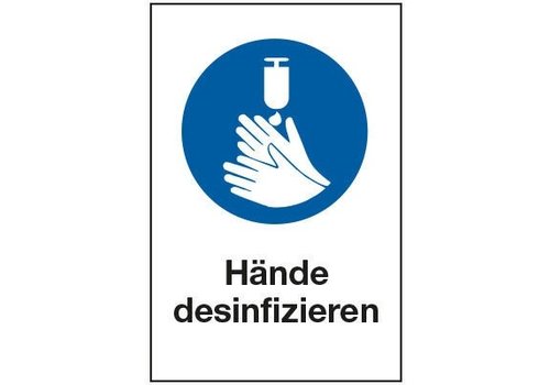 Hände desinfizieren 
