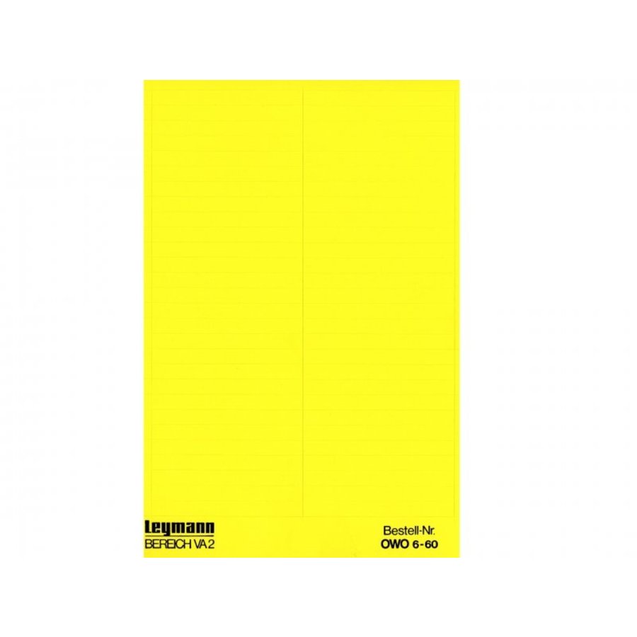 Gewebeetiketten OWO gelb, Handbeschriftung | Leymann-3
