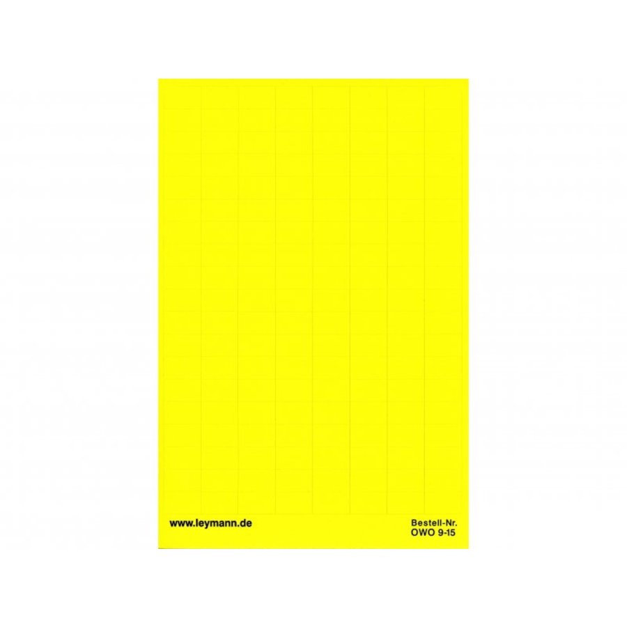 Gewebeetiketten OWO gelb, Handbeschriftung | Leymann-4