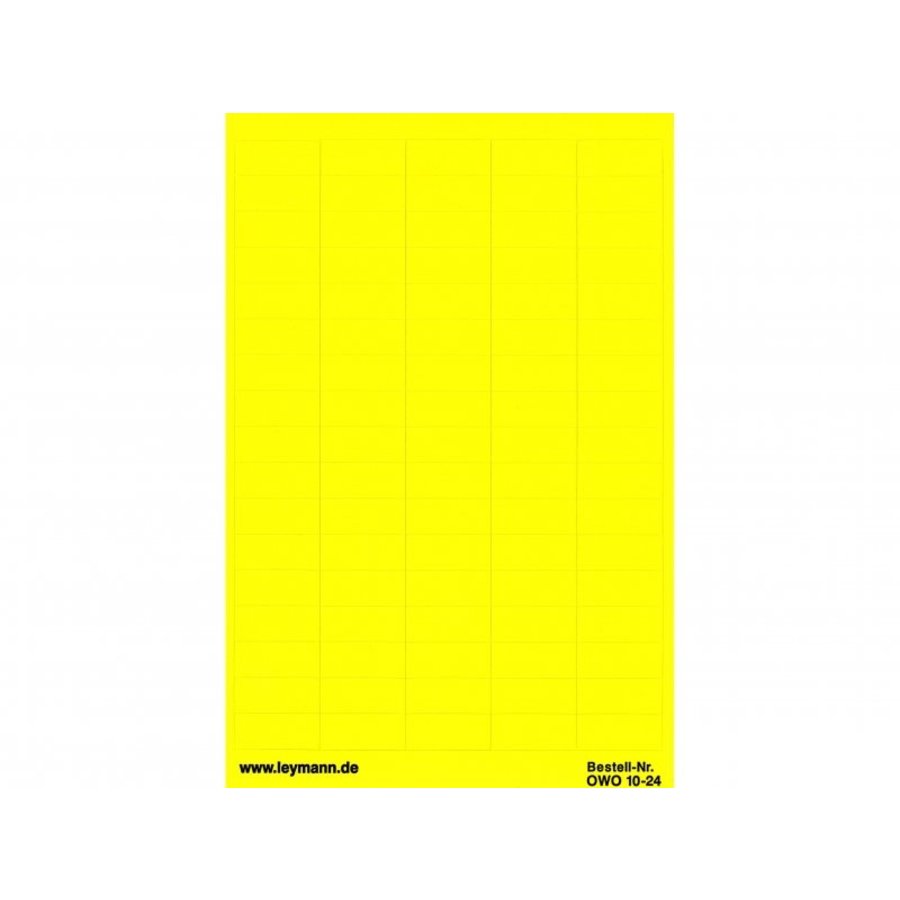 Gewebeetiketten OWO gelb, Handbeschriftung | Leymann-5