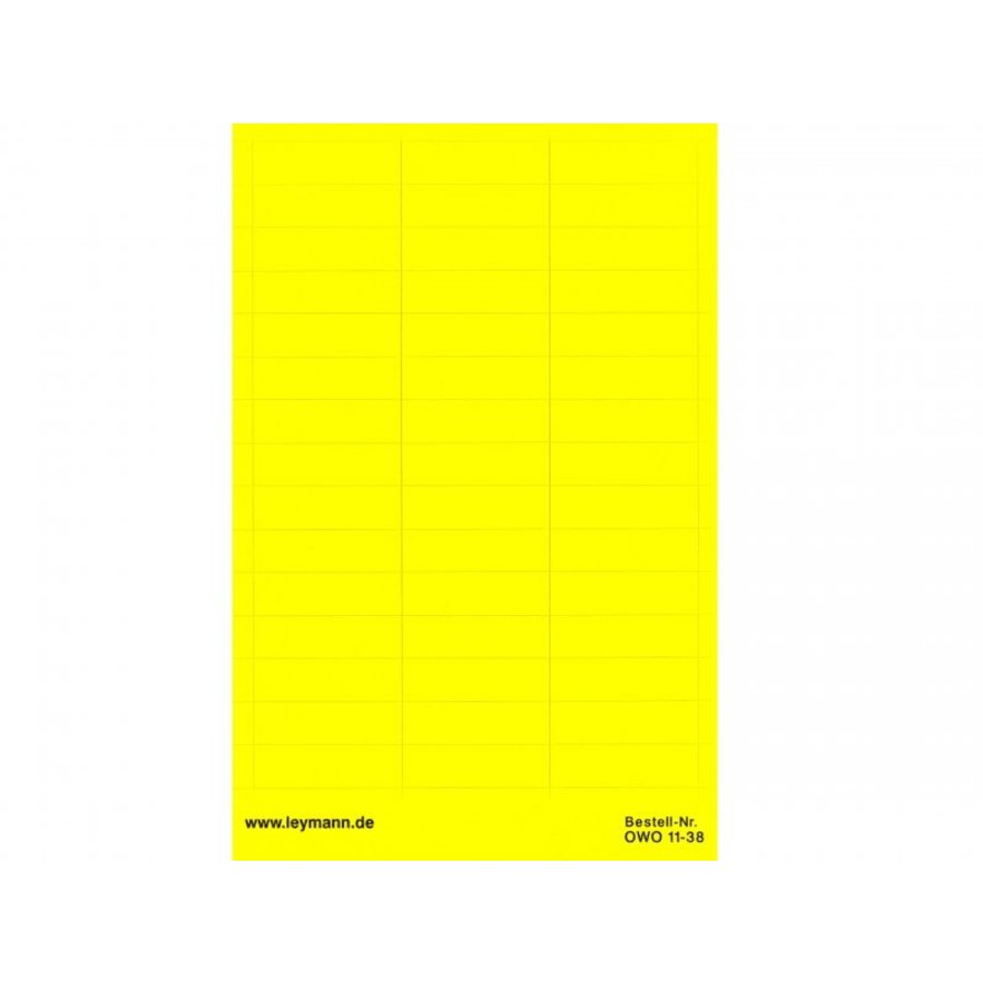 Gewebeetiketten OWO gelb, Handbeschriftung | Leymann-7