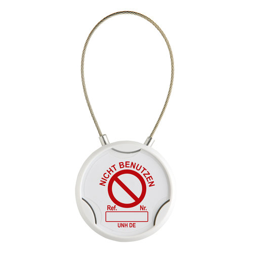 Halter mit Schlinge aus kunststoffbeschichtetem Draht- Unitag® 