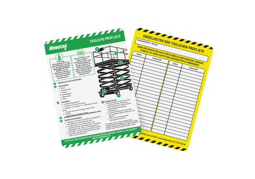 Einsteckschilder - MEWP Tag 