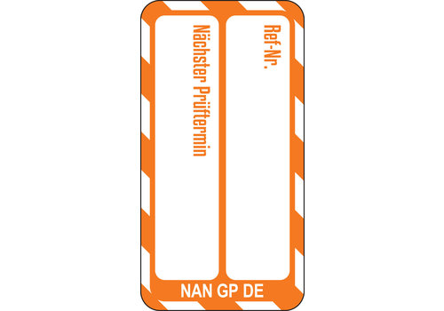 Einsteckschilder - NanoTag™  - nächster Prüftermin 