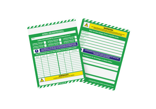 Einsteckschilder - SCAFFTAG® MK2 