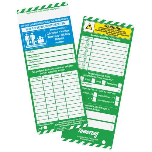 Einsteckschilder - Towertag® 