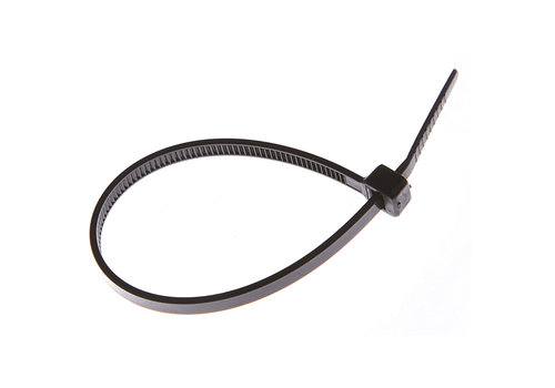 Schwarzer Kabelbinder 