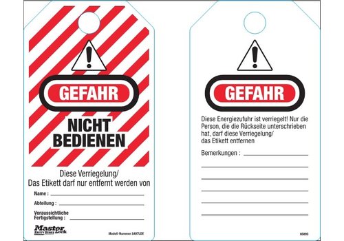 Anhänger - Gefahr - Nicht Bedienen 