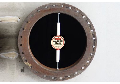 Mannloch-Absperrung für Confined Spaces (verstellbar) 