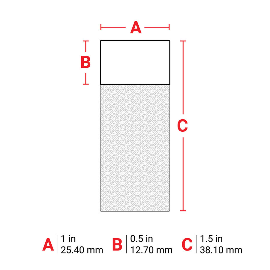 B-427 - ROT - Selbstlaminierende Kabeletiketten  - M610-7