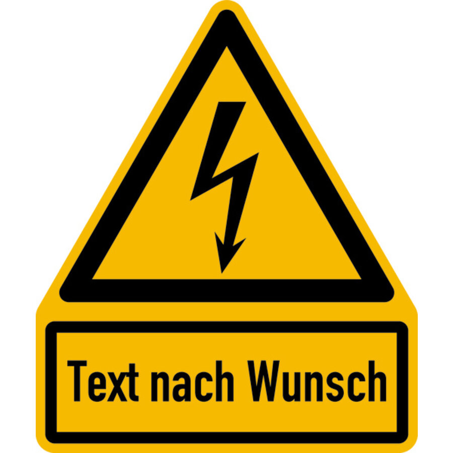 Blitzpfeil mit Text nach Wunsch-1