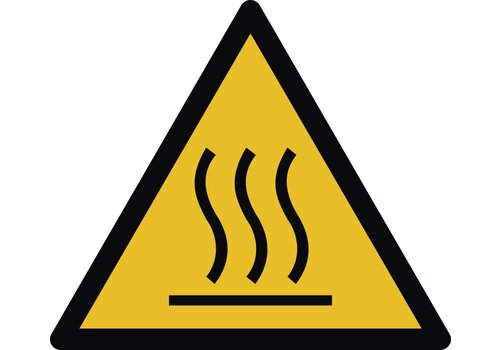 Warnung vor heißer Oberfläche 
