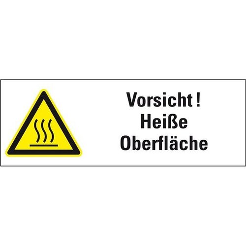 Vorsicht! Heiße Oberfläche - Querformat 
