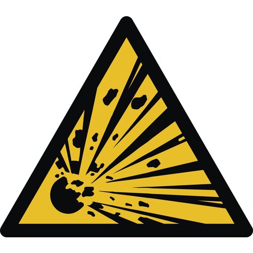Warnung vor explosionsgefährlichen Stoffen 