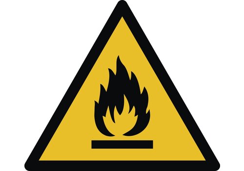 Warnung vor feuergefährlichen Stoffen 