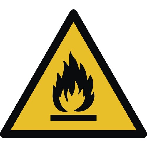 Warnung vor feuergefährlichen Stoffen 