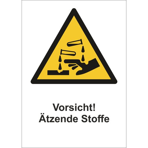 Vorsicht! Ätzende Stoffe 