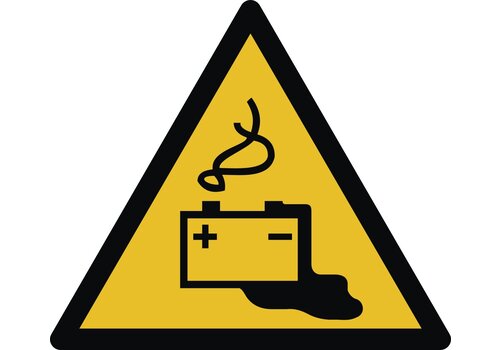 Warnung vor Gefahren durch Batterien 