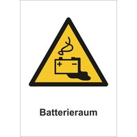 Vorsicht! Batterieraum