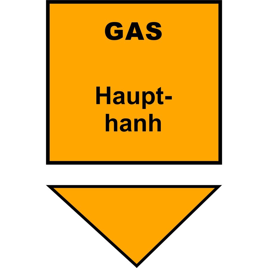 Warnschild Gashaupthahn-1