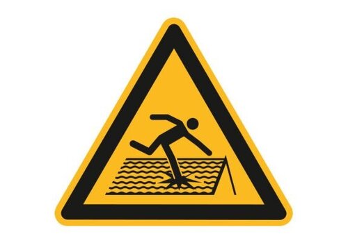 Warnung vor nicht durchtrittsicherem Dach 