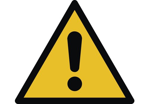 Warnung vor einer Gefahrenstelle 