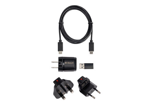 M211 / M511 AC-Adapter – Netzteil mit USB-C-Kabel – Brady 176501 