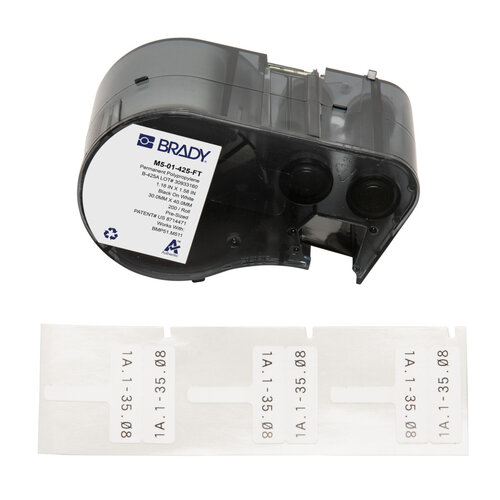 B425A - Polypropylen-Fahnenetiketten für Kabel und Leitungen - M510/M511 