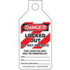 Panduit PSL-1019 Anhänger - „DANGER LOCKED OUT DO NOT OPERATE"
