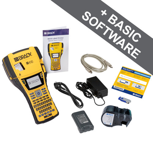 Brady M410 Etikettendrucker – tragbar, 300 dpi, bis 25,40 mm 