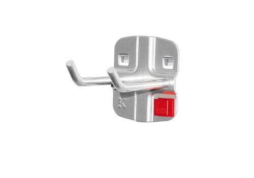 ABAX  Doppelter Werkzeughalter  mit schrägem Hakenende 