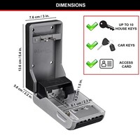 thumb-Select Access™ Schwarzer tragbarer Schlüsseltresor-5