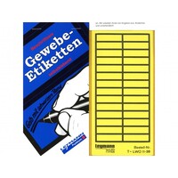 thumb-Gewebeetiketten TWO gelb, Brusttaschenformat | Leymann-2