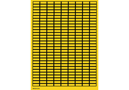 Gewebeetiketten  WOB Gelb mit Rand 