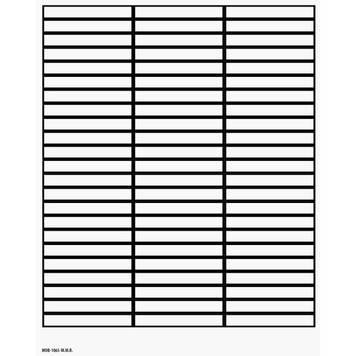 Gewebeetiketten  WOB Weiß mit Rand 
