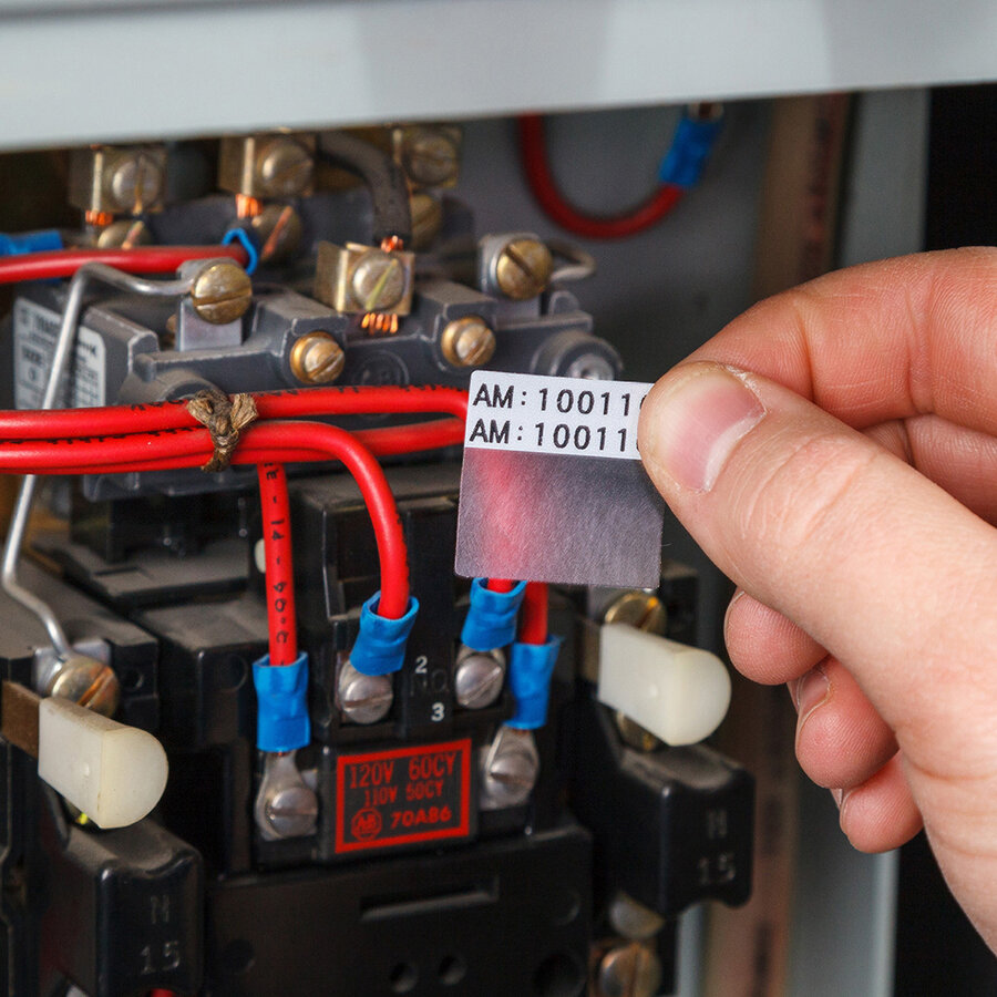 B-417 - Selbstlaminierende Vinyl-Kabeletiketten mit hoher Haftfestigkeit - M610/M611-2