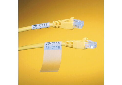 B-427 - WEIß - Selbstlaminierende Kabeletiketten - Großpackung - M610 