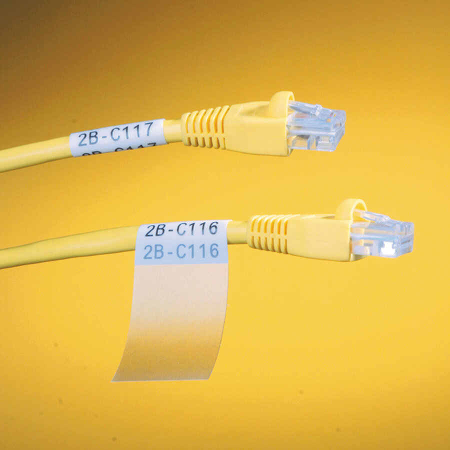 B-427 - WEIß - Selbstlaminierende Kabeletiketten - Großpackung - M610-2