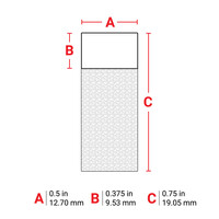 thumb-B-427 - WEIß - Selbstlaminierende Kabeletiketten - Großpackung - M610-1