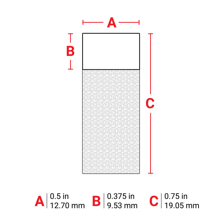 B-427 - WEIß - Selbstlaminierende Kabeletiketten - Großpackung - M610-1