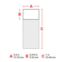 thumb-B-427 - WEIß - Selbstlaminierende Kabeletiketten - Großpackung - M610-3