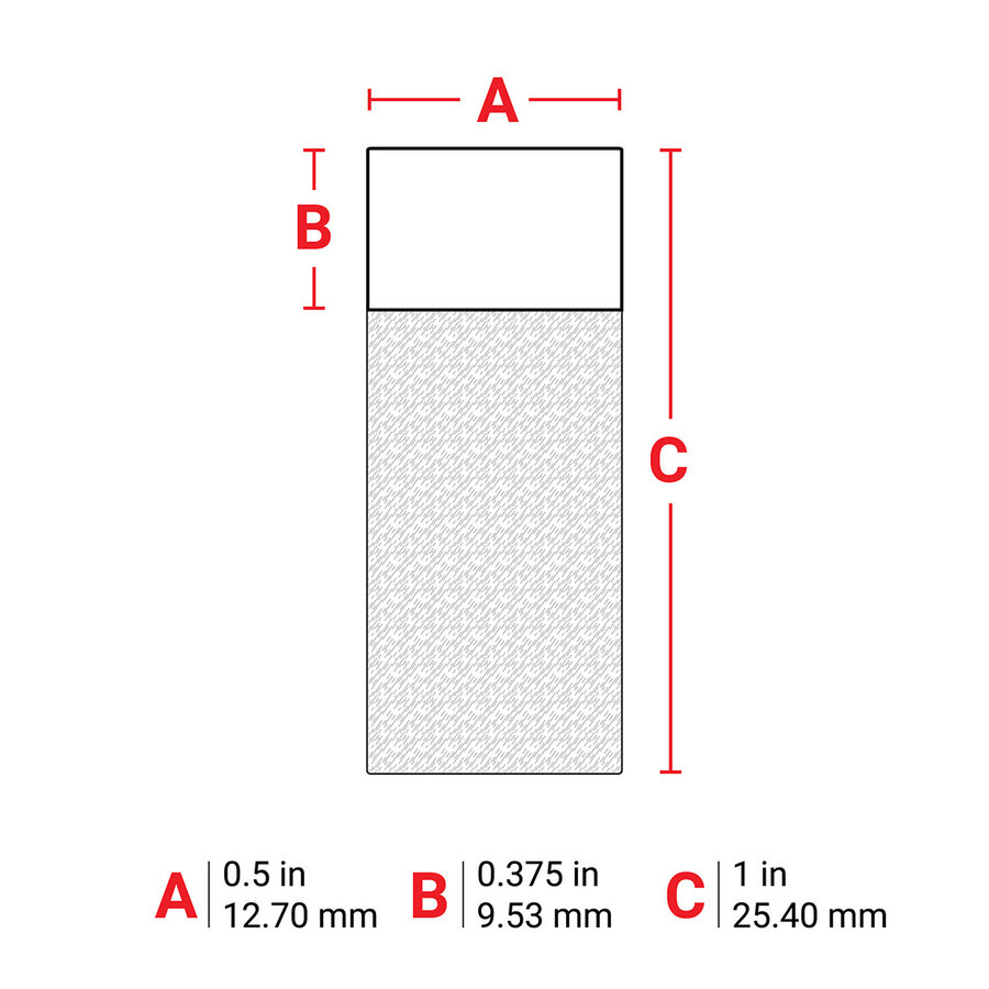 B-427 - WEIß - Selbstlaminierende Kabeletiketten - Großpackung - M610-3