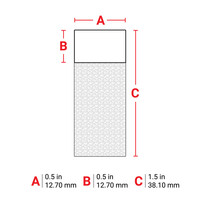 thumb-B-427 - WEIß - Selbstlaminierende Kabeletiketten - Großpackung - M610-4