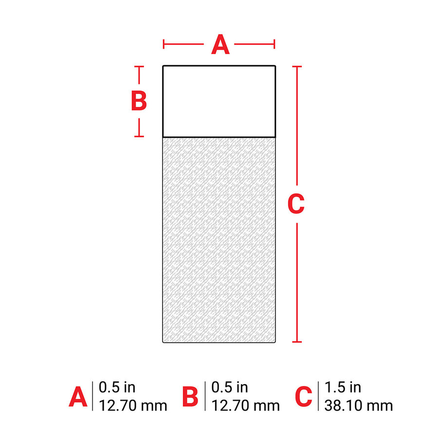 B-427 - WEIß - Selbstlaminierende Kabeletiketten - Großpackung - M610-4