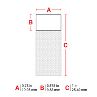 thumb-B-427 - WEIß - Selbstlaminierende Kabeletiketten - Großpackung - M610-5